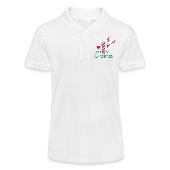 Mein erstes Weihnachten - Stanley/Stella Teenager Bio-Poloshirt MINI SPRINTER - Weiß - Vorne