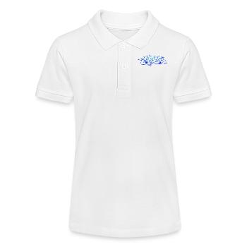 Graffiti Street Art Sprühfarben cooler Künstler Urban - Stanley/Stella Teenager Bio-Poloshirt MINI SPRINTER - Weiß - Vorne