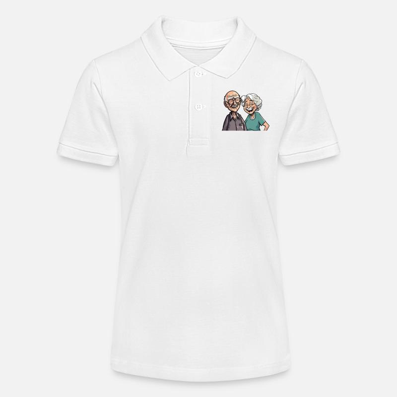 Rire des retraités des aînés - Polo bio MINI SPRINTER Stanley/Stella Ado - blanc