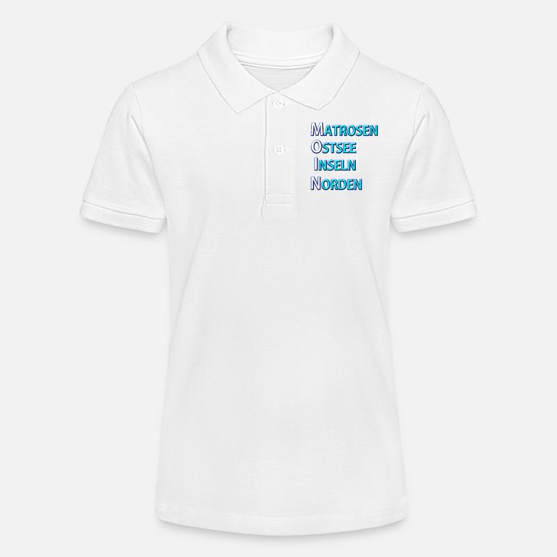 Marins Moin - Polo bio MINI SPRINTER Stanley/Stella Ado - blanc