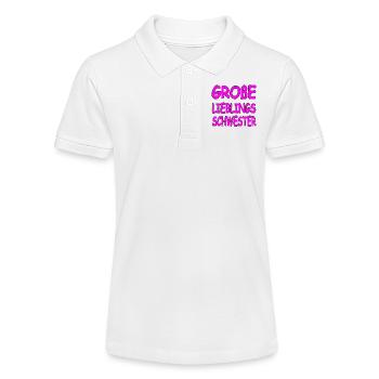 Schwester - Stanley/Stella Teenager Bio-Poloshirt MINI SPRINTER - Weiß - Vorne