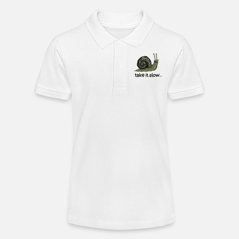 Schneck (Allez-y doucement) - Polo bio MINI SPRINTER Stanley/Stella Ado - blanc