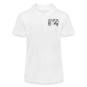 Do It for the Booty - Stanley/Stella Teenager Bio-Poloshirt MINI SPRINTER - Weiß - Vorne