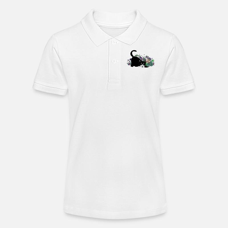 Chat - Polo bio MINI SPRINTER Stanley/Stella Ado - blanc