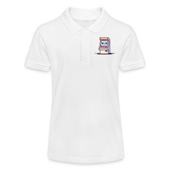 Glücklicher Arcade-Automat - Stanley/Stella Teenager Bio-Poloshirt MINI SPRINTER - Weiß - Vorne