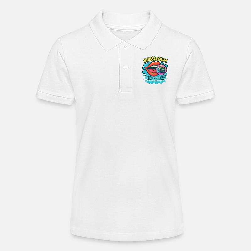 Bubblegum & Backbeats - Stanley/Stella Teenager Bio-Poloshirt MINI SPRINTER - Weiß