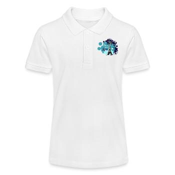 Paris in der Farbe des Mondlichts - Stanley/Stella Teenager Bio-Poloshirt MINI SPRINTER - Weiß - Vorne