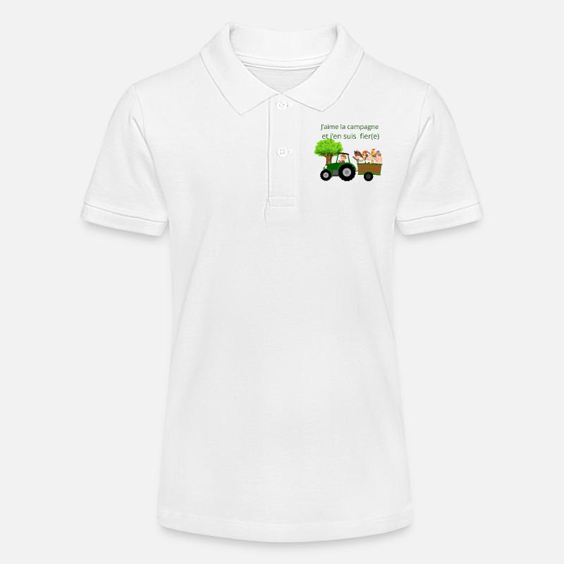 J'aime la campagne et j'en suis fier(e) - Polo bio MINI SPRINTER Stanley/Stella Ado - blanc