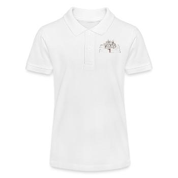 Schreiben stärkt - Stanley/Stella Teenager Bio-Poloshirt MINI SPRINTER - Weiß - Vorne