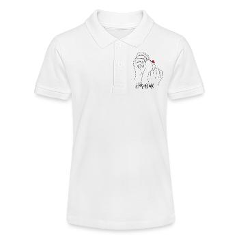 Pointing the finger and showing your colours against AFD - Stanley/Stella Teen Organic Polo Shirt MINI SPRINTER - white - Front