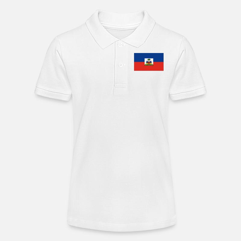 Haiti - Polo bio MINI SPRINTER Stanley/Stella Ado - blanc