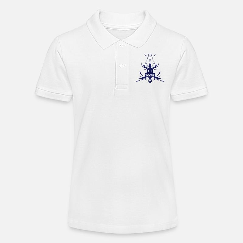 Bouddha - Polo bio MINI SPRINTER Stanley/Stella Ado - blanc