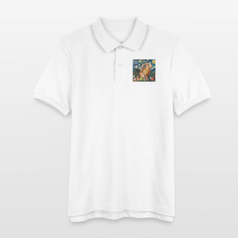 easter bunny, easter, bunny, happy easter, easter eggs Stanley/Stella Teen Organic Polo Shirt MINI SPRINTER