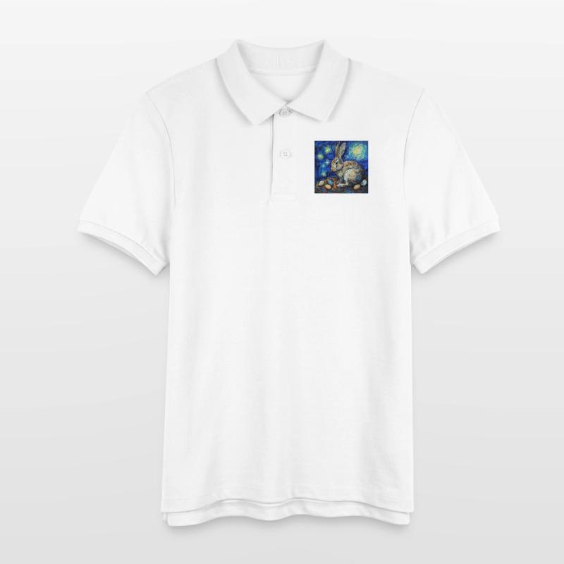 easter bunny, easter, bunny, happy easter, easter eggs Stanley/Stella Teen Organic Polo Shirt MINI SPRINTER