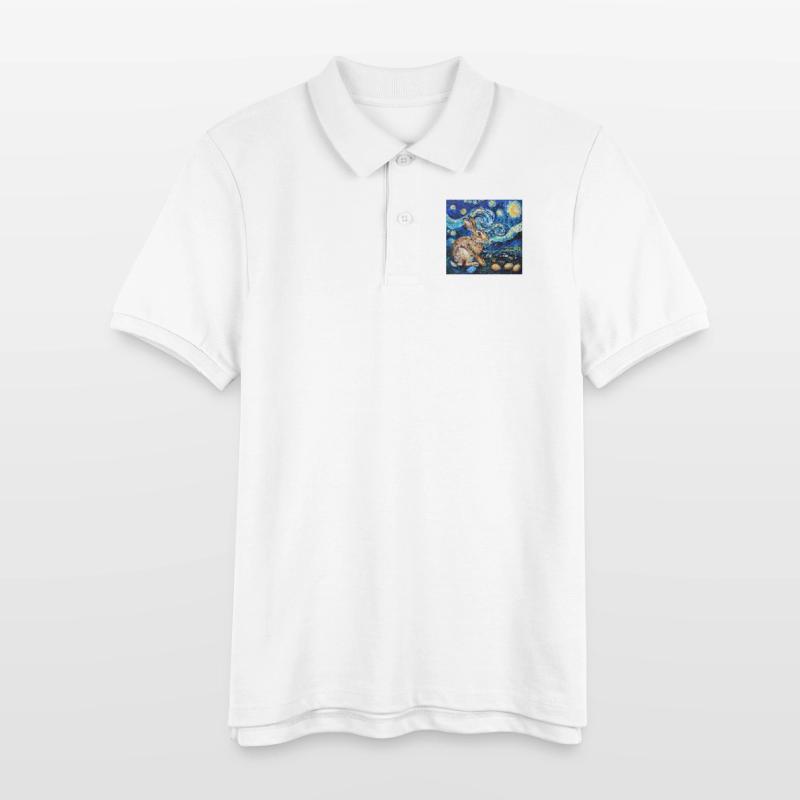 easter bunny, easter, bunny, happy easter, easter eggs Stanley/Stella Teen Organic Polo Shirt MINI SPRINTER