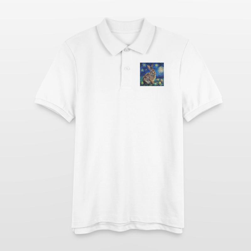 easter bunny, easter, bunny, happy easter, easter eggs Stanley/Stella Teen Organic Polo Shirt MINI SPRINTER