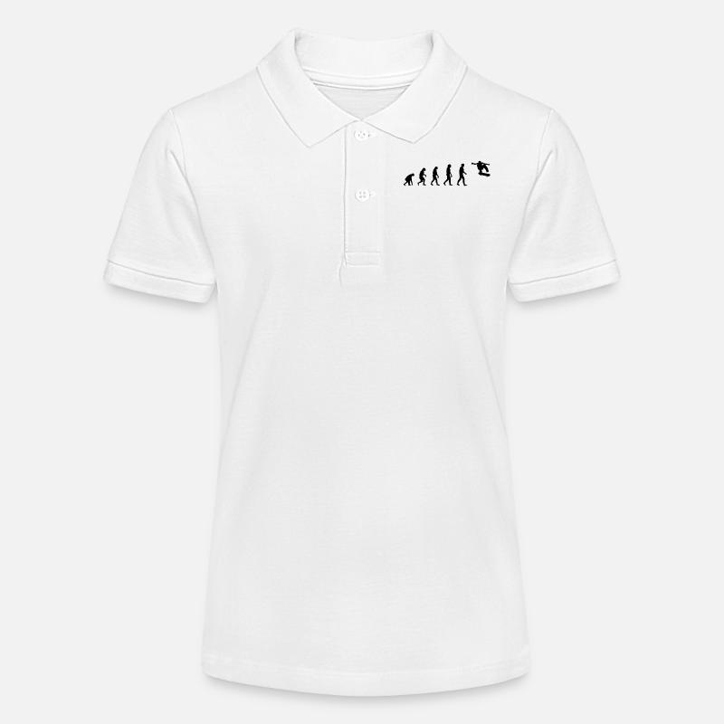 Evolution Skate - Polo bio MINI SPRINTER Stanley/Stella Ado - blanc
