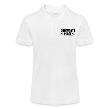 God wants peace for israel free palestine - Polo bio MINI SPRINTER Stanley/Stella Ado - blanc - Devant