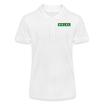 Halal - Stanley/Stella Teenager Bio-Poloshirt MINI SPRINTER - Weiß - Vorne