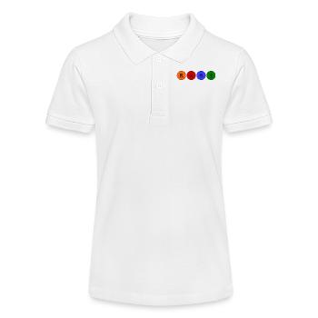 Japanische Elemente - Stanley/Stella Teenager Bio-Poloshirt MINI SPRINTER - Weiß - Vorne