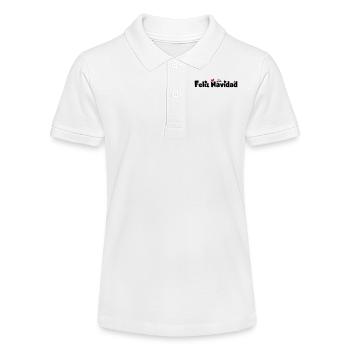 Feliz Navidad Frohe Weihnachten - Stanley/Stella Teenager Bio-Poloshirt MINI SPRINTER - Weiß - Vorne