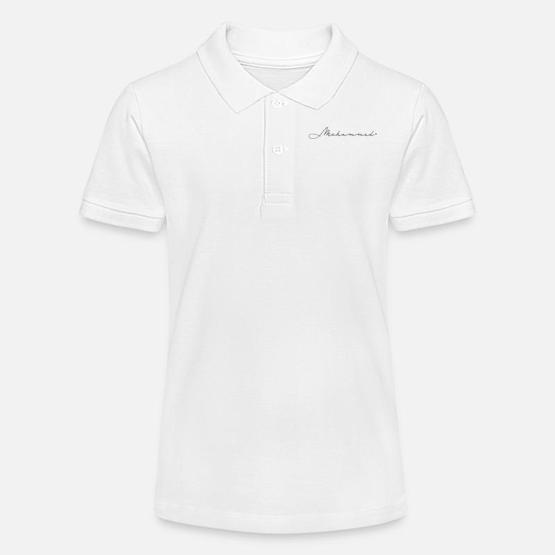 Nom : Mohammed - Polo bio MINI SPRINTER Stanley/Stella Ado - blanc