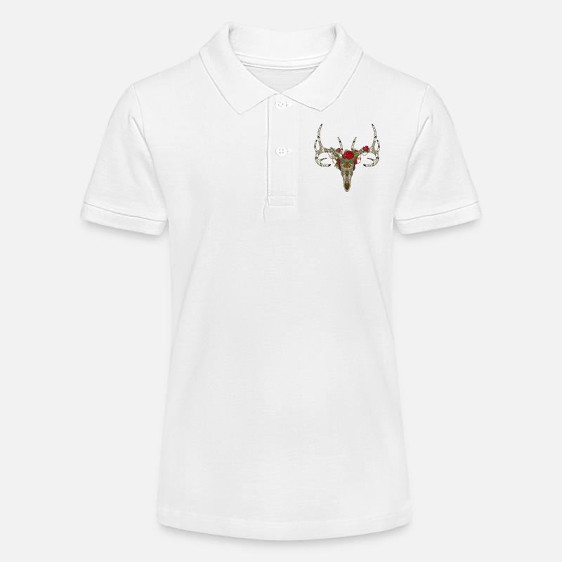 Los Muertos cerf - Polo bio MINI SPRINTER Stanley/Stella Ado - blanc