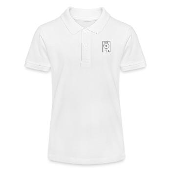 HDD hard drive retro storage module - Stanley/Stella Teen Organic Polo Shirt MINI SPRINTER - white - Front
