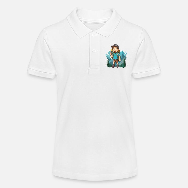 JE LE FAIS EN RANDONNÉE - Polo bio MINI SPRINTER Stanley/Stella Ado - blanc