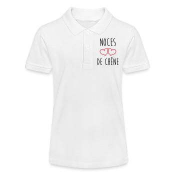 noces de Chêne 80 ans de mariage - Polo bio MINI SPRINTER Stanley/Stella Ado - blanc - Devant