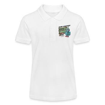 Einschulung erster Schultag kleiner Roboter - Stanley/Stella Teenager Bio-Poloshirt MINI SPRINTER - Weiß - Vorne