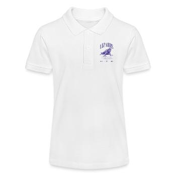 Jackson's Chamäleon Streetwear Eidechsenwärter - Stanley/Stella Teenager Bio-Poloshirt MINI SPRINTER - Weiß - Vorne
