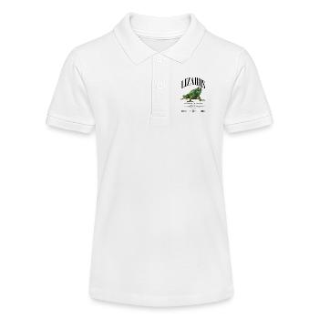 Jackson's Chamäleon Streetwear Eidechsenwärter - Stanley/Stella Teenager Bio-Poloshirt MINI SPRINTER - Weiß - Vorne