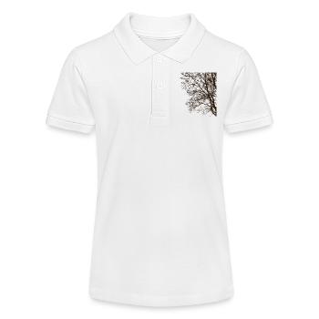 Dark Forest, Dark Woods, Nature Lovers - Stanley/Stella Teen Organic Polo Shirt MINI SPRINTER - white - Front