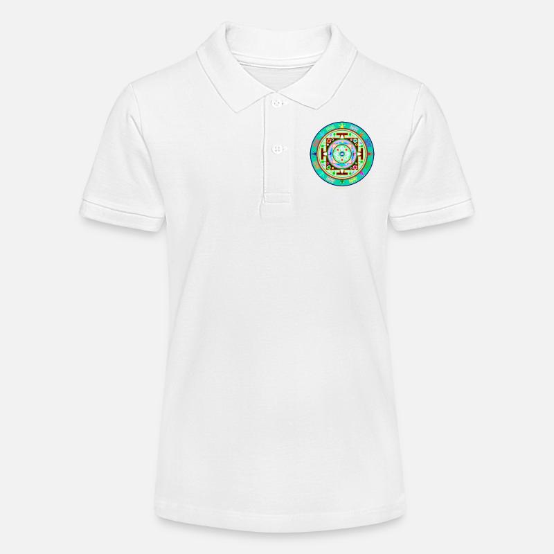 Mandala - Polo bio MINI SPRINTER Stanley/Stella Ado - blanc