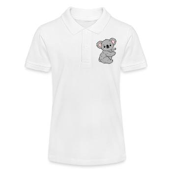 Koala Koalabär - Stanley/Stella Teenager Bio-Poloshirt MINI SPRINTER - Weiß - Vorne