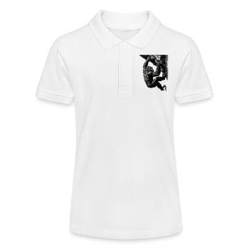 Realistic Gorilla: Bouldering & Grip Strength - Stanley/Stella Teen Organic Polo Shirt MINI SPRINTER - white - Front