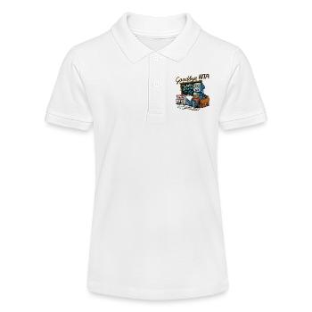 Einschulung Roboter erster Schultag - Stanley/Stella Teenager Bio-Poloshirt MINI SPRINTER - Weiß - Vorne