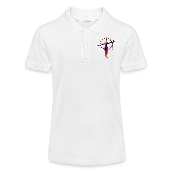 MEDICINE WHEEL / Medizinrad - Stanley/Stella Teenager Bio-Poloshirt MINI SPRINTER - Weiß - Vorne
