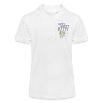 WHEELBARROWS HAPPY - Stanley/Stella Teen Organic Polo Shirt MINI SPRINTER - white - Front
