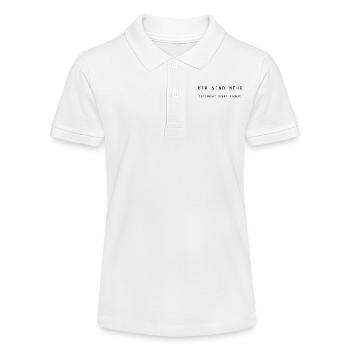 Nous sommes plus - ensemble contre la droite - Polo bio MINI SPRINTER Stanley/Stella Ado - blanc - Devant