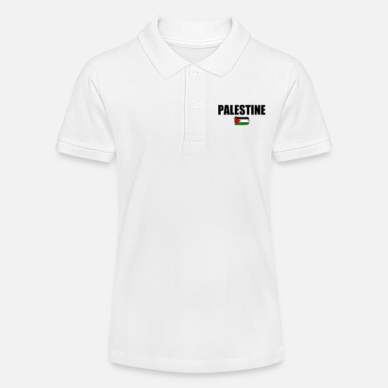 Palestine Palestine - Polo bio MINI SPRINTER Stanley/Stella Ado - blanc