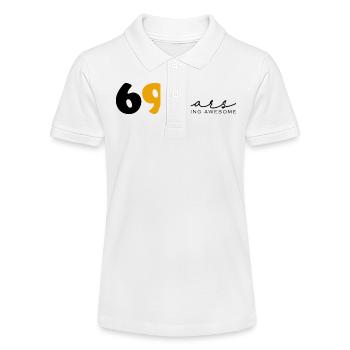 Jahrgang 1955 Lustig 69 Jahre alt Bday Männer Frauen - Stanley/Stella Teenager Bio-Poloshirt MINI SPRINTER - Weiß - Vorne