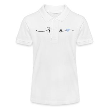 Timo Name Calligraphy Font - Stanley/Stella Teen Organic Polo Shirt MINI SPRINTER - white - Front