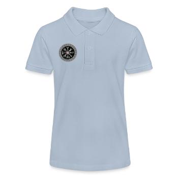 Weißer Wikinger Kompass Valhalla Vegvisir - Stanley/Stella Teenager Bio-Poloshirt MINI SPRINTER - Rot - Vorne