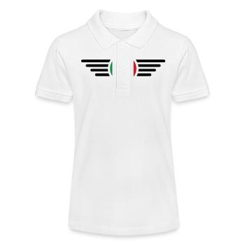Italienisches Flair T-Shirt - Stanley/Stella Teenager Bio-Poloshirt MINI SPRINTER - Weiß - Vorne