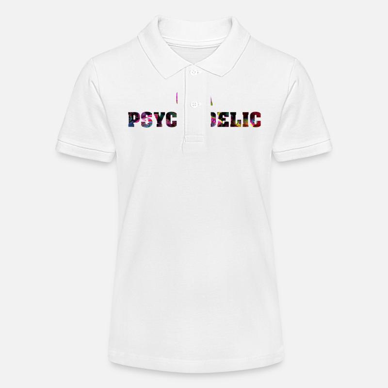 Goa psychedelic - Polo bio MINI SPRINTER Stanley/Stella Ado - blanc