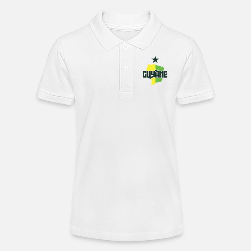 Guyane Logo - Polo bio MINI SPRINTER Stanley/Stella Ado - blanc