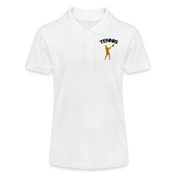 tennis - Stanley/Stella Teenager Bio-Poloshirt MINI SPRINTER - Weiß - Vorne