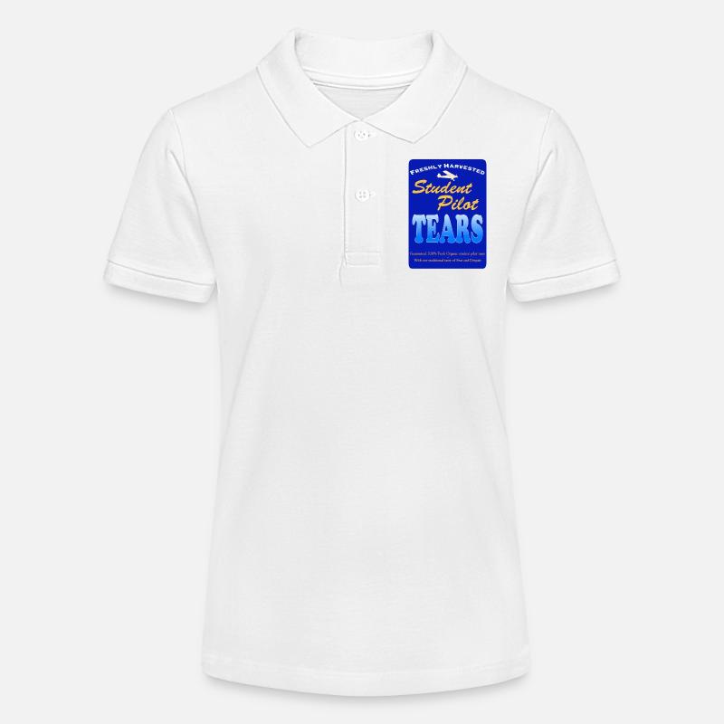 Student Pilot Tears - Polo bio MINI SPRINTER Stanley/Stella Ado - blanc